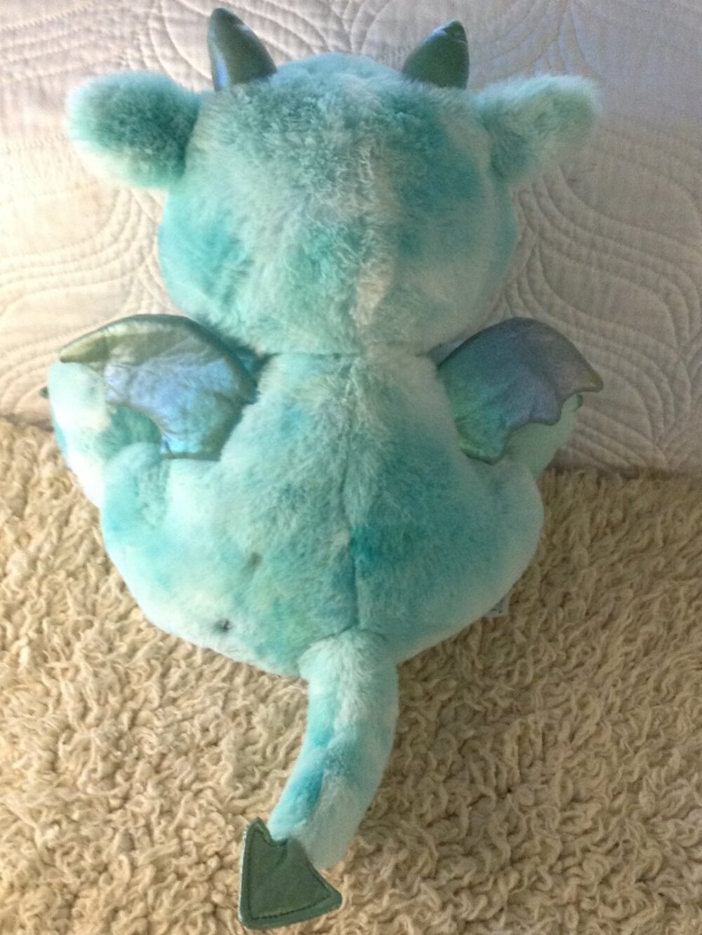 FAO Schwartz Glow Bright Light Up Plush (works) Sound Dragon Horns Wings Adorabs - Picture 3 of 8